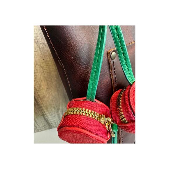 Watermelon Pouch Purse Charm Fruit Keychain NeW FAST SHIP - Picture 4 of 6